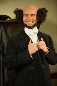 Seminary student James Miller added a historical touch to the 175th anniversary celebration by dressing as Dr. C.F.W. Walther, the first president of Concordia Seminary. 