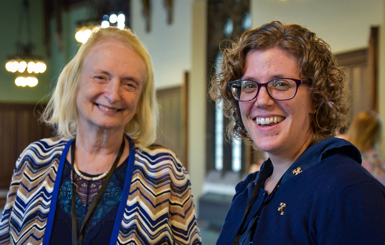 Dr. Gillian Bond (left)and Deaconess Elizabeth Ahlman photo